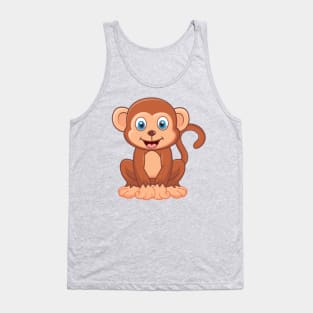 Cute Baby Monkey Tank Top